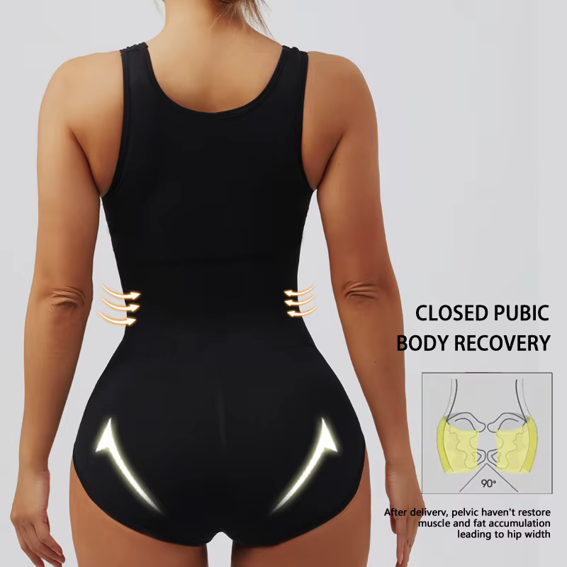 Back view of the black Mayfair bodysuit